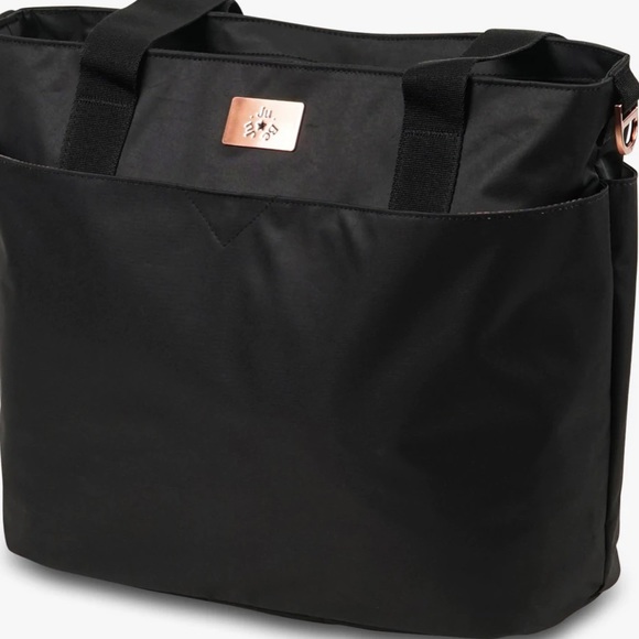 JUJUBE Diaper Bag Black NWOT & Jujube Deluxe Changing Pad With Pillow NWT - Picture 8 of 11